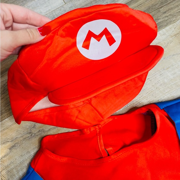 Super Mario Rubie’s Mario Halloween Dress Up Costume Size Large - 2 Piece Set - Picture 6 of 14